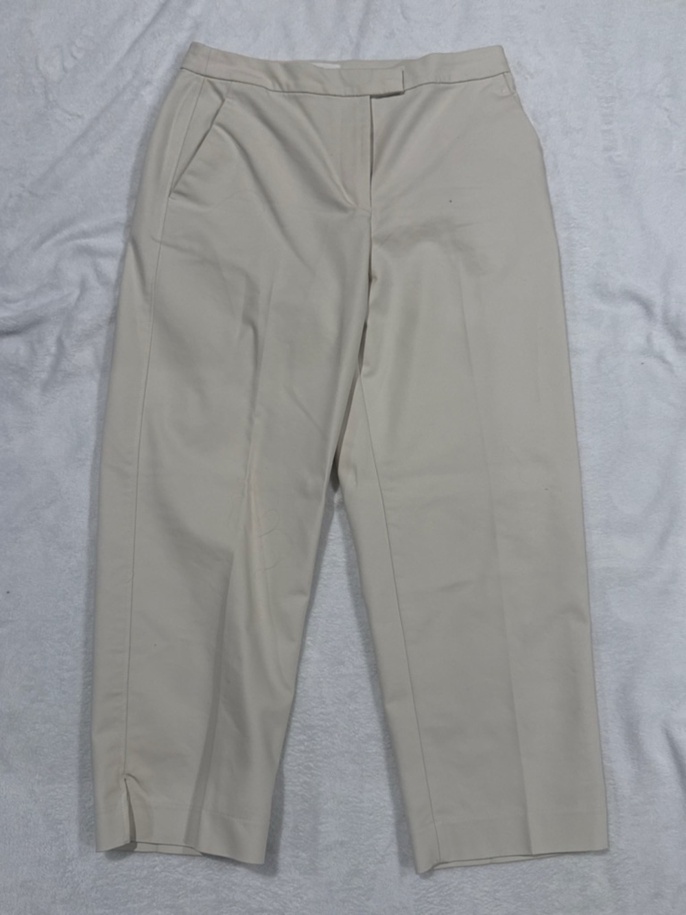H&M Women’s Cream Straight-Leg Tailored Pants